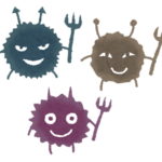 菌のキャラクターイラスト